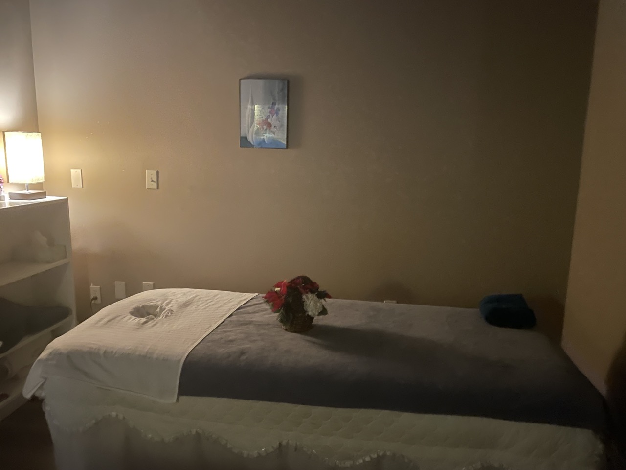 Massage treatment room at Empire Massage and Spa